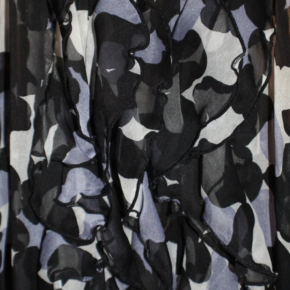The Limited Sheer Ruffle Blouse - Picture 3 of 5